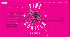 Desktop Screenshot of pinkgorillaevents.com